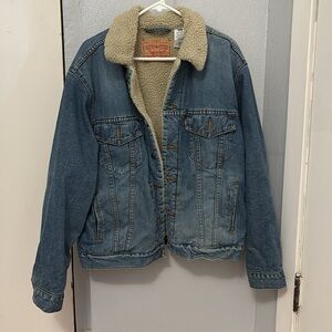 Levi's Beige Shearling Lined Jacket